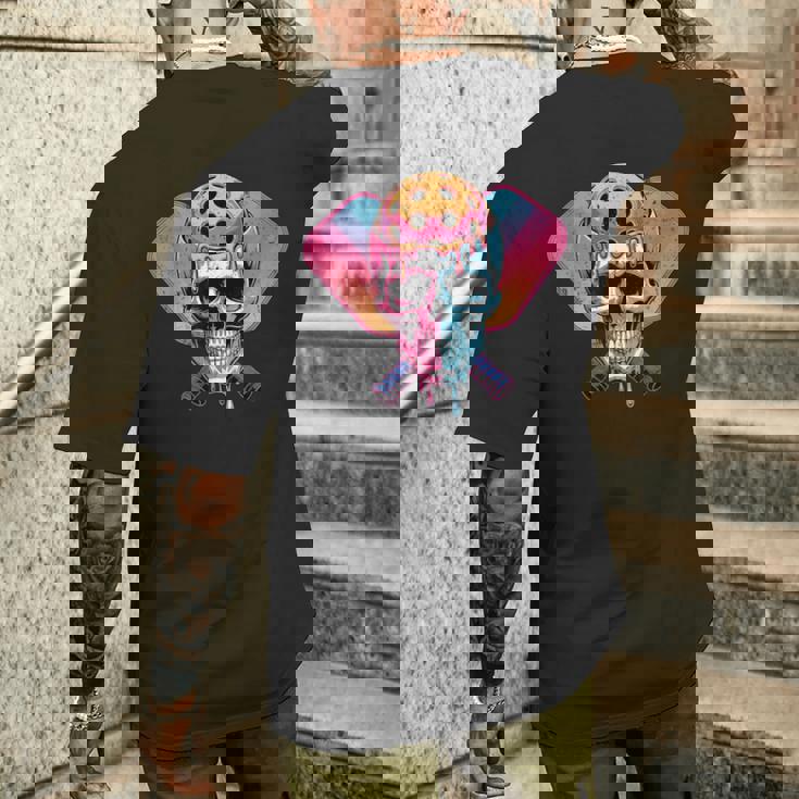 Game Overkull ピックルボール パドル ドリップグラフィック メンズTシャツ バックプリント 彼への贈り物