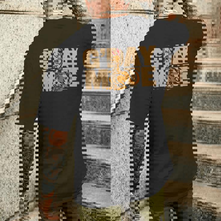 Gday Mate Australia Australian Rugby Top Aussie Day メンズTシャツ バックプリント 彼への贈り物