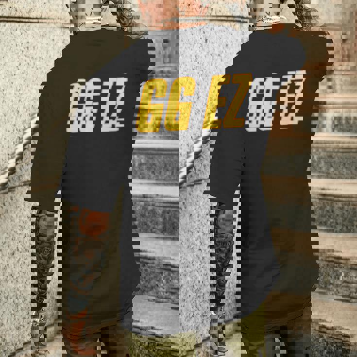 Gg Ez Ggez Good Game Easy Over Ow Fps おもしろゲーミングウォッチ Ow2 メンズTシャツ バックプリント 彼への贈り物