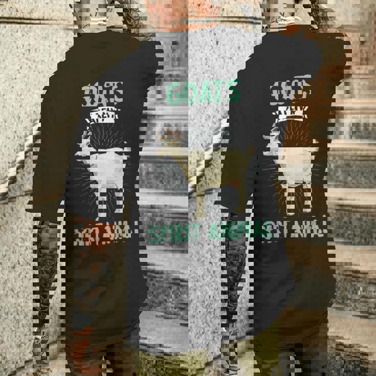 Goats Are Mypirit 動物ヤギ メンズTシャツ バックプリント 彼への贈り物