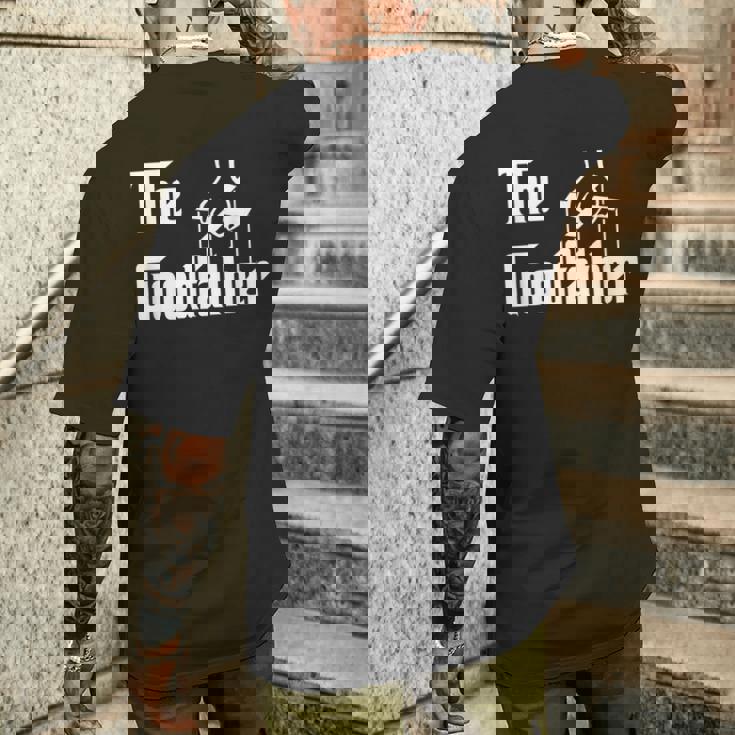 The Goodfather 父の日 ギフト グラフィック ホワイト メンズTシャツ バックプリント 彼への贈り物