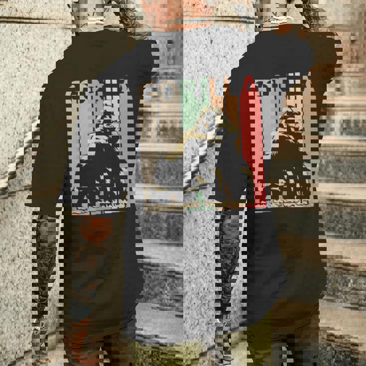 Gorilla ゴリラ メンズTシャツ バックプリント 彼への贈り物