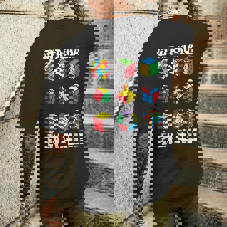 Gottaolve Em Allpeed Cuber パズルキューブ スピードキューブ メンズTシャツ バックプリント 彼への贈り物