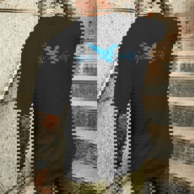 Great Usa イーグル ハートビート 面白い アメリカンバード ギフト メンズ レディース メンズTシャツ バックプリント 彼への贈り物