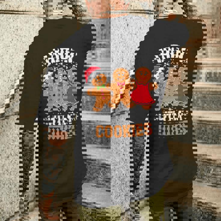 Hangin With My Cookie シャツ メンズ レディース ジンジャーブレッド クリスマス メンズTシャツ バックプリント 彼への贈り物