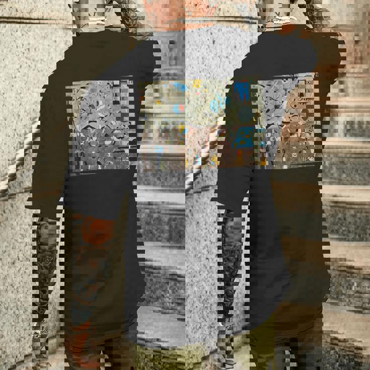 Harlequin's Carnival 有名な絵画 Miro作 メンズTシャツ バックプリント 彼への贈り物