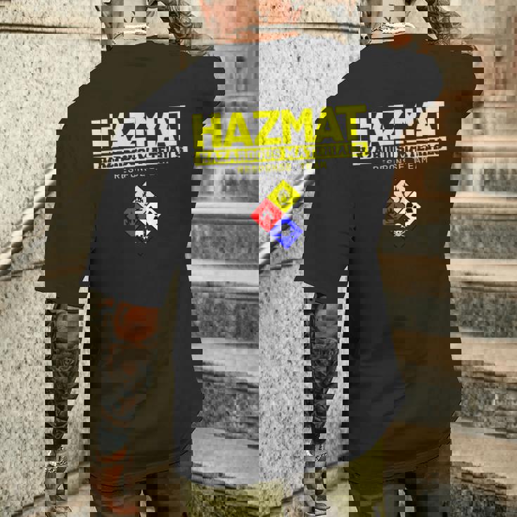 Hazmat 危険物対応チーム技術者tシャツ メンズTシャツ バックプリント 彼への贈り物