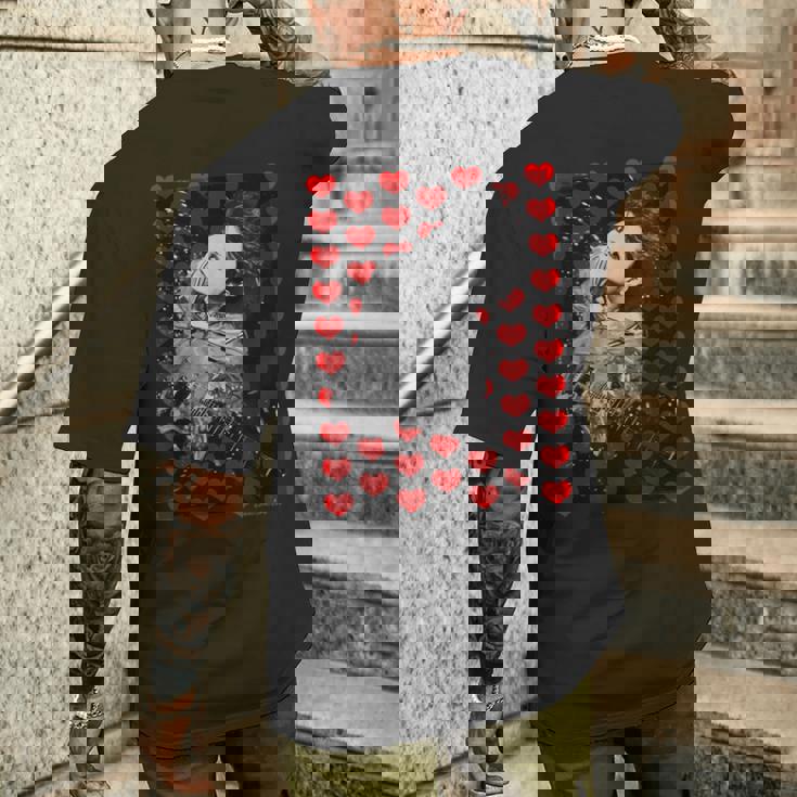 Heart Red メンズTシャツ バックプリント 彼への贈り物