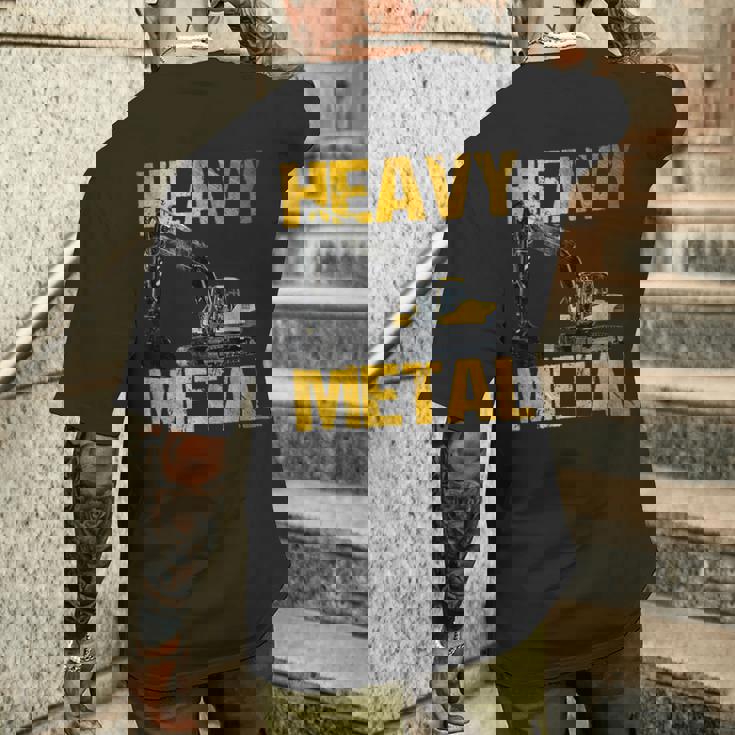 Heavy Equipment Operator Excavator Construction Backhoe メンズTシャツ バックプリント 彼への贈り物