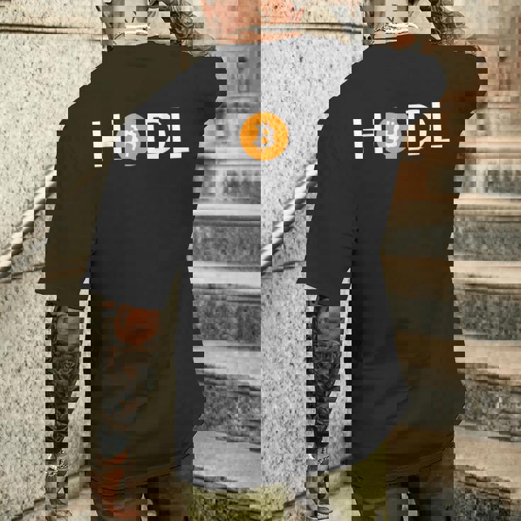 Hodl Fomo ビットコイン Btc メンズTシャツ バックプリント 彼への贈り物