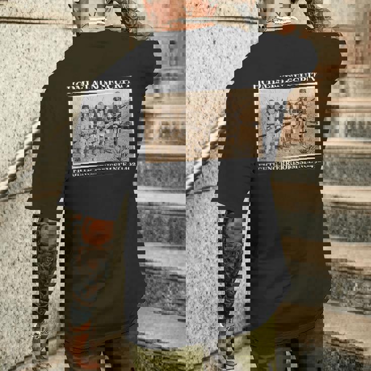 Homelandecurity Fighting Terrorismince 1492 メンズTシャツ バックプリント 彼への贈り物