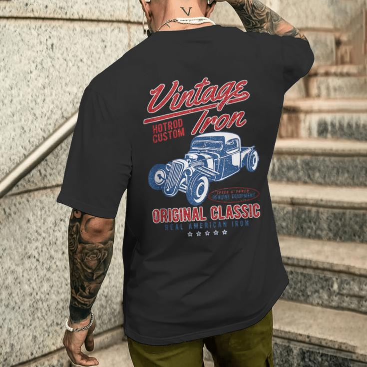 Hot Rodintage In Mangas Camiseta Hombre Estampado Espalda Regalos para él