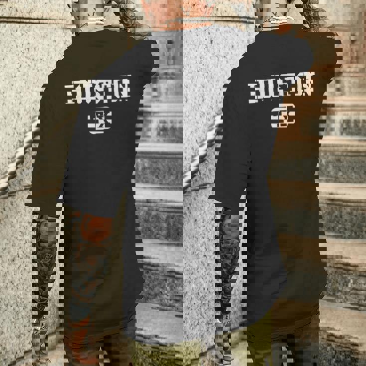 Houston Texas Throwback Classic メンズTシャツ バックプリント 彼への贈り物