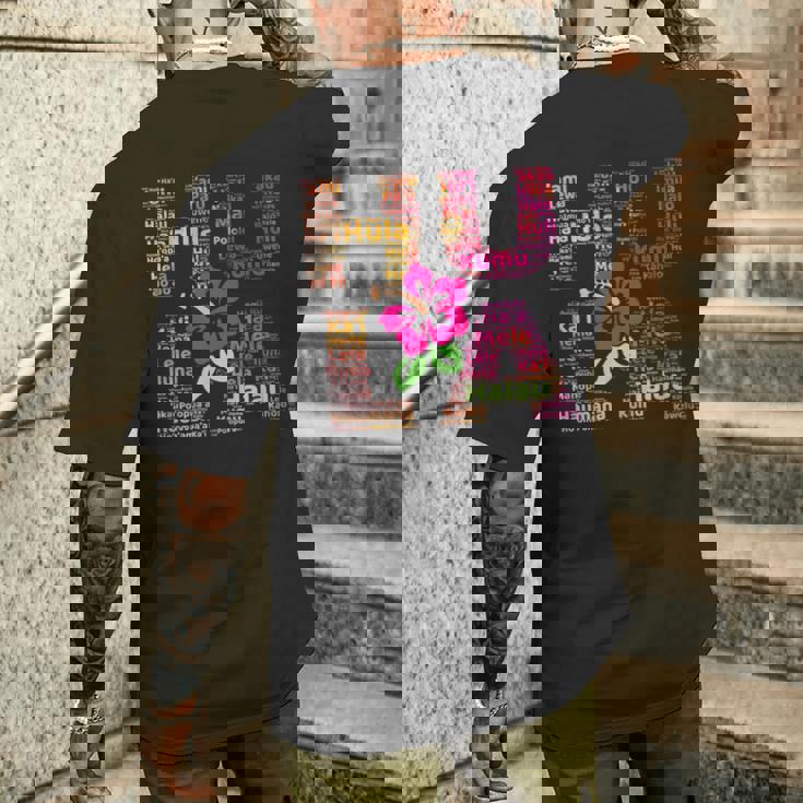 Hula Danceteps ハワイアンダンス クムハウマナ ギフト メンズTシャツ バックプリント 彼への贈り物