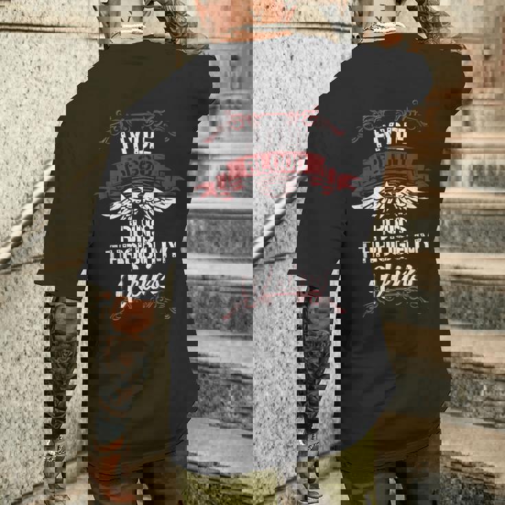 Hyde Blood Runs Through Myeins 苗字 Family メンズTシャツ バックプリント 彼への贈り物