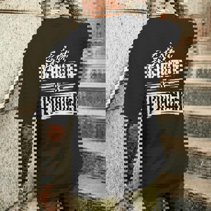 Hydrogen 再生可能エネルギー 原子燃料エレメント 水素 メンズTシャツ バックプリント 彼への贈り物