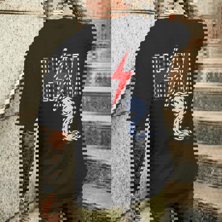 H／M ヘビーメタル《蛇 へび》巳年【どうぶつフレンズ】干支 十二支 2025 ゆるくて かわいい 動物 イラスト 面白 メンズTシャツ バックプリント 彼への贈り物