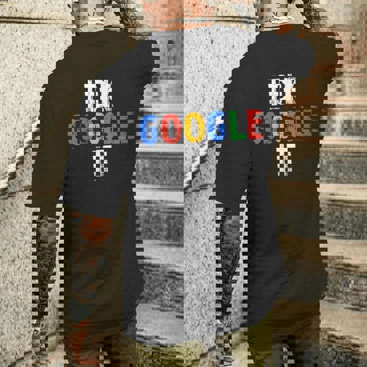 Idk、グーグルそれ メンズTシャツ バックプリント 彼への贈り物
