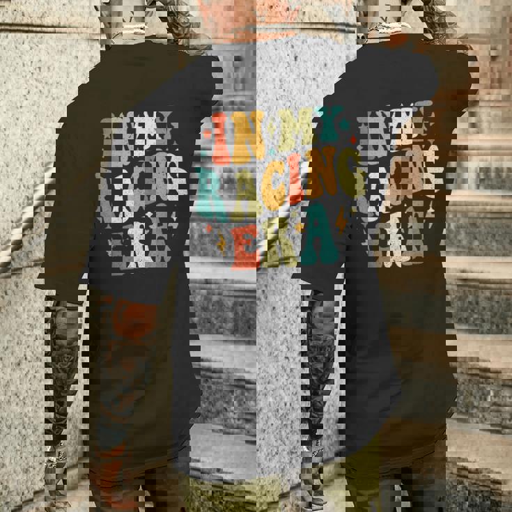 In My Racing Era Racing レトロ ヴィンテージ メンズTシャツ バックプリント 彼への贈り物