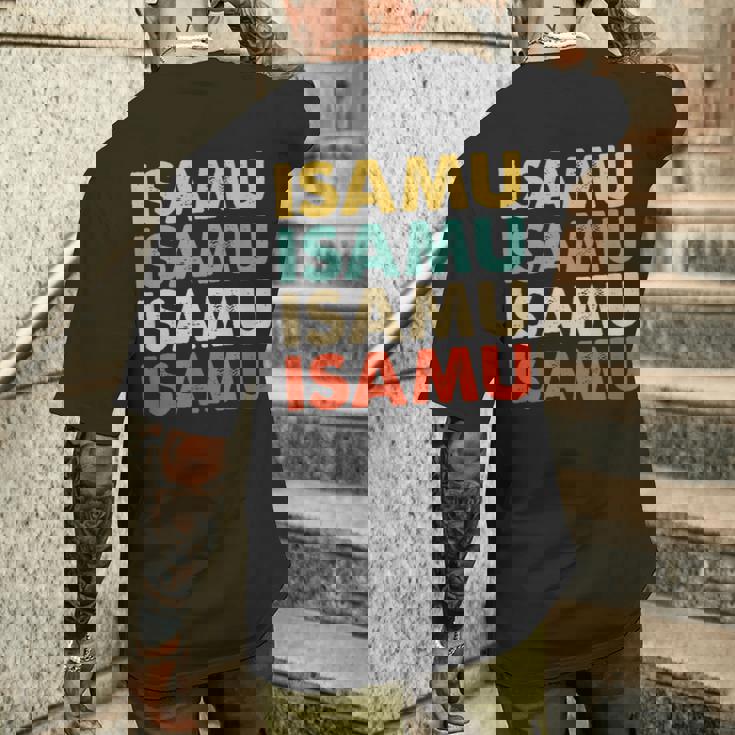 Isamu 勇 メンズTシャツ バックプリント 彼への贈り物