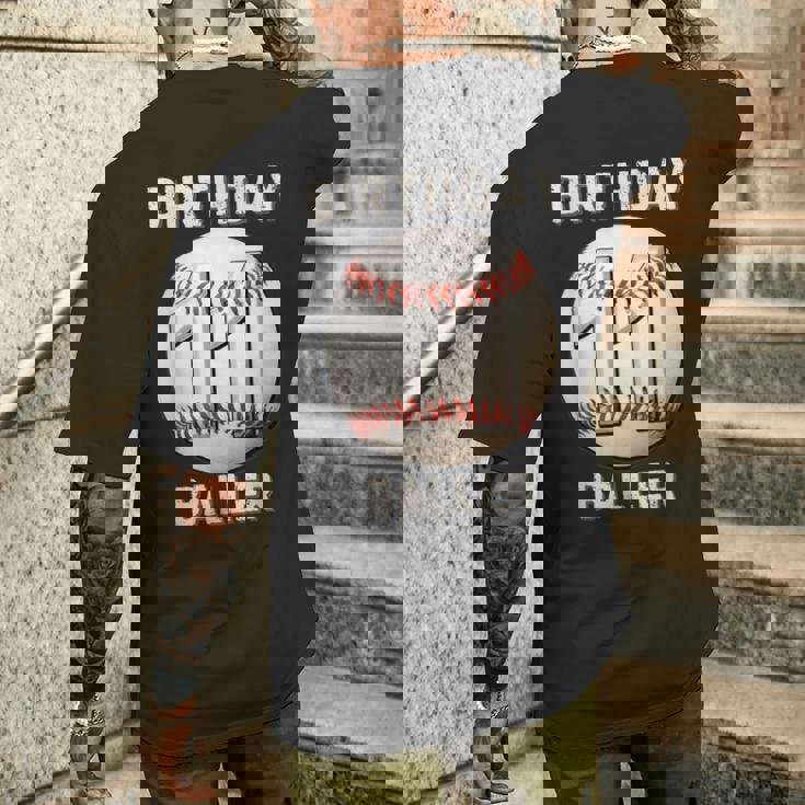 It's My 11Th Birthday 野球 11歳の少年少女 メンズTシャツ バックプリント 彼への贈り物