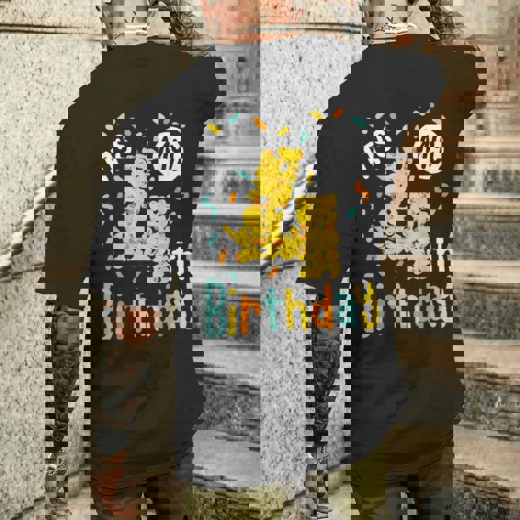 It's My 4Th Birthday ラバーダック 幼児 4歳の誕生日 メンズTシャツ バックプリント 彼への贈り物