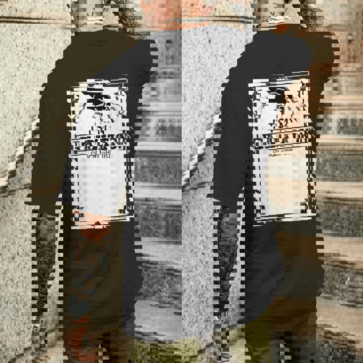 It's My Graduationign My Chool Gradual Grad 2024 メンズTシャツ バックプリント 彼への贈り物