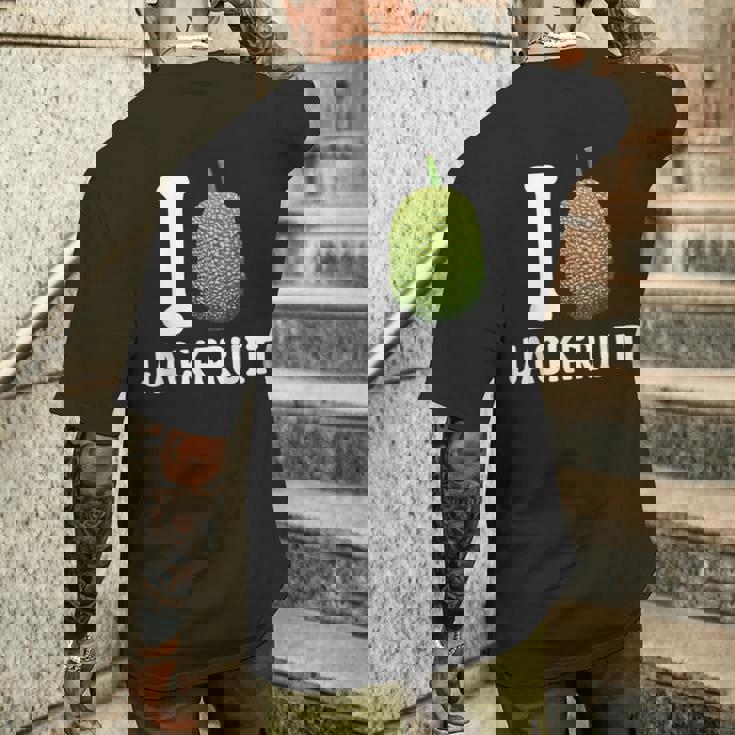 Jackfruit ビーガン ベジタリアン エキゾチックフルーツ 植物ベースのダイエット メンズTシャツ バックプリント 彼への贈り物