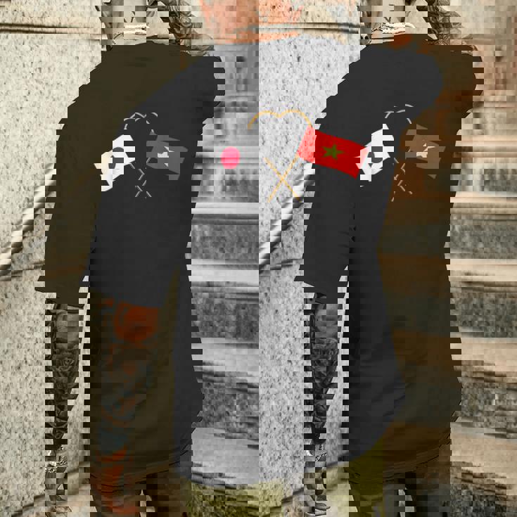 Japanese Flagietnamese Flagベトナムの遺産 ベトナムのルーツ 日本の国旗 ベトナムの国旗 メンズTシャツ バックプリント 彼への贈り物