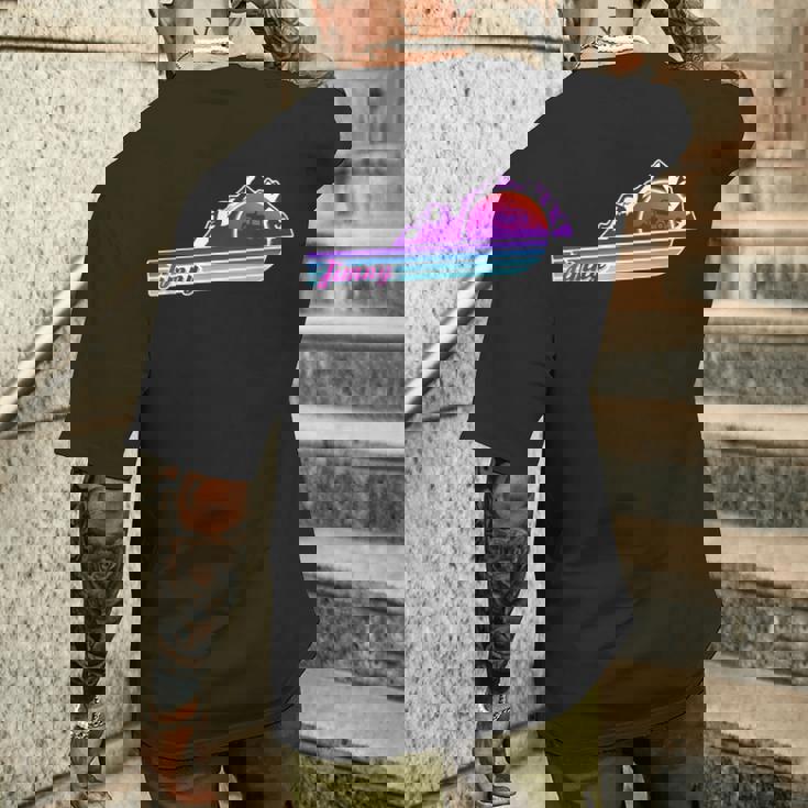 Jb74 Jb64 ジムニー ヴィンテージデザイン サーフ 80年代 オフロード 4X4 4Wd メンズTシャツ バックプリント 彼への贈り物