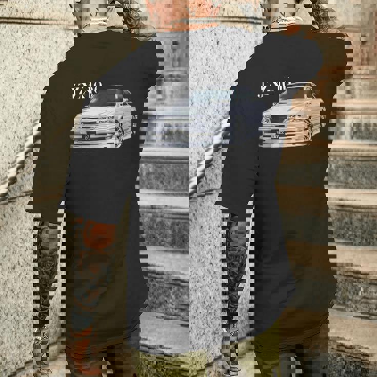 Jdm Car Jzx100 ドリフトツアー セダン 1Jz メンズTシャツ バックプリント 彼への贈り物