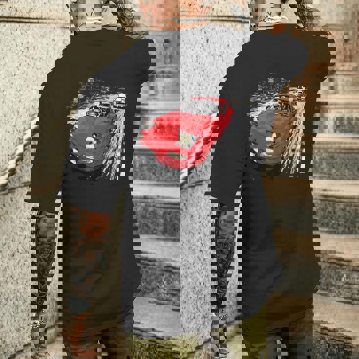 Jdm カー ストリート ドリフト レース 86S Na ロードスター アニメスタイル メンズTシャツ バックプリント 彼への贈り物