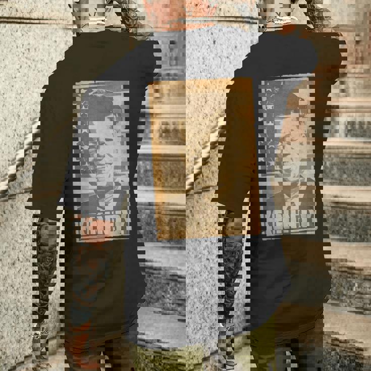 Jfk ジョン・F・ケネディ・トーンポスター メンズTシャツ バックプリント 彼への贈り物