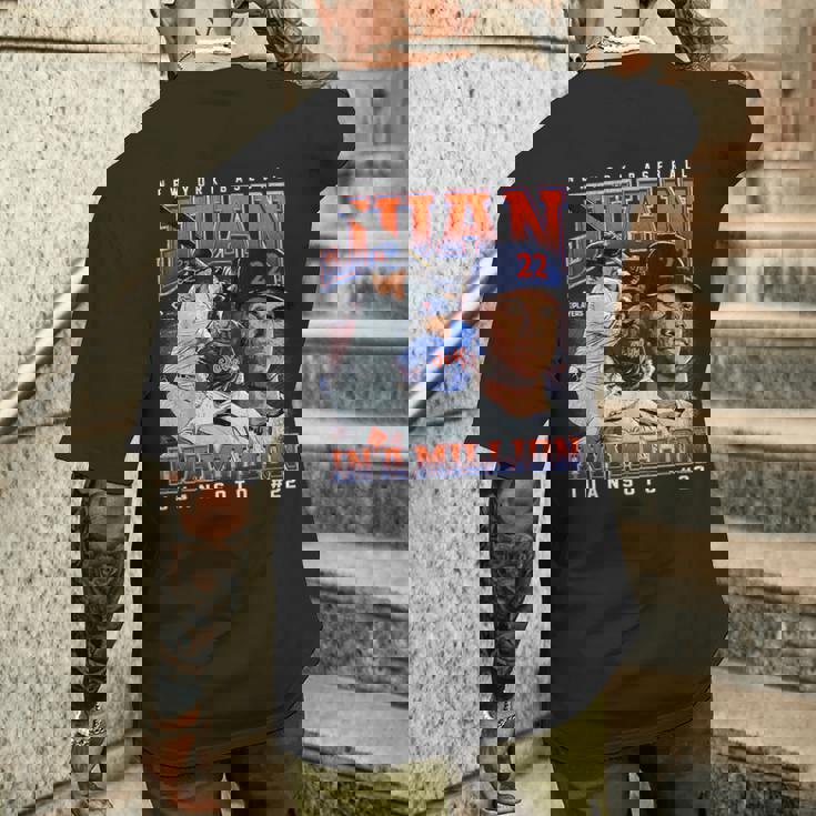 Juan In A Million Juanoto New York Baseball Mlbpa メンズTシャツ バックプリント 彼への贈り物