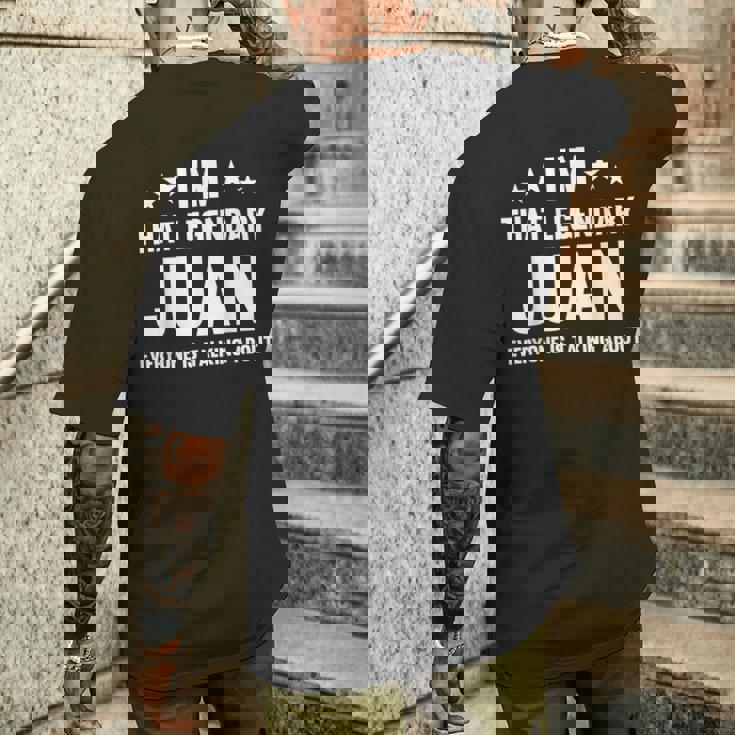 Juan 個人名 I'm That Legendary Juan Juan メンズTシャツ バックプリント 彼への贈り物