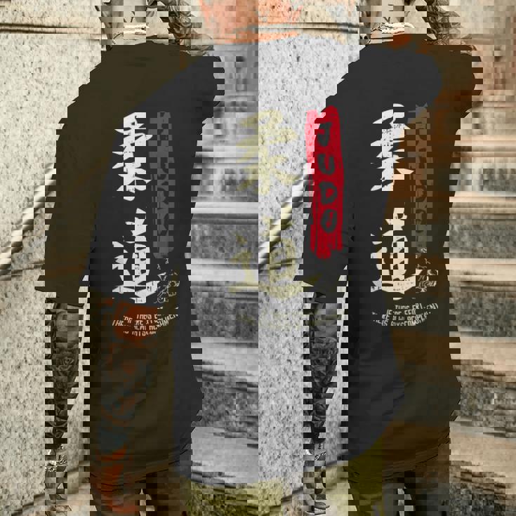 Judo Cool Japaneseymbol Judoka Martial Arts Lover メンズTシャツ バックプリント 彼への贈り物