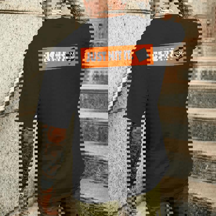 Just Hit It 420 マリファナ 大麻 雑草 喫煙 メンズTシャツ バックプリント 彼への贈り物