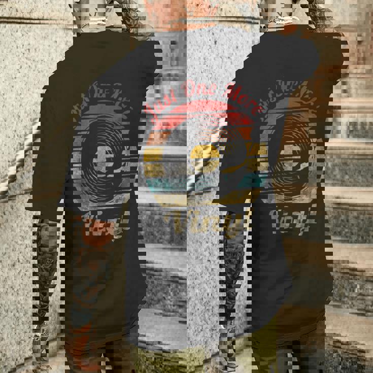 Just One More ビニールレトロレコード ヴィンテージミュージック メンズTシャツ バックプリント 彼への贈り物