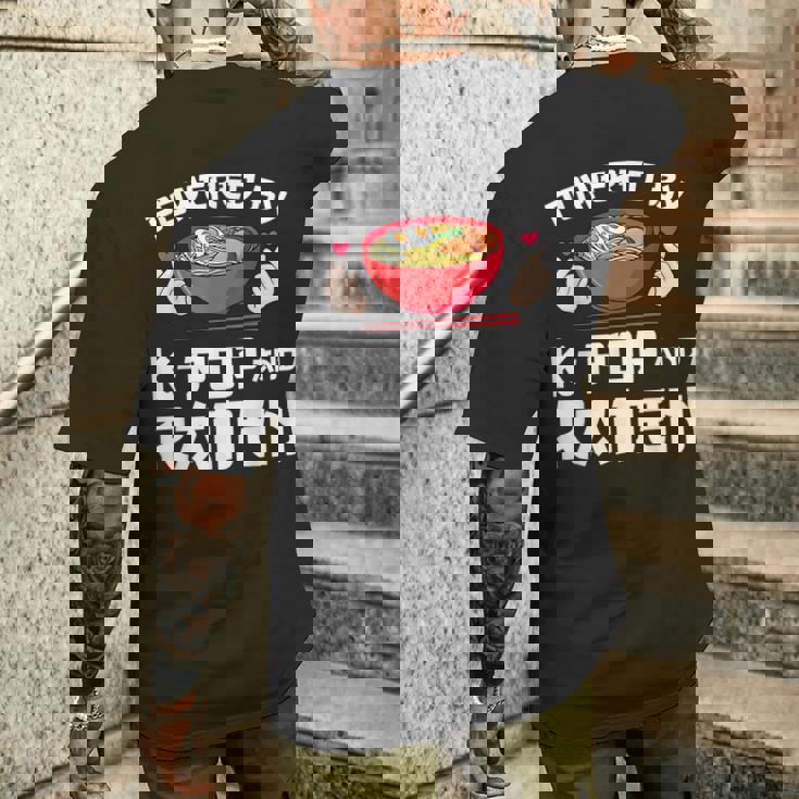 K-Pop And ラーメン 韓国 メンズTシャツ バックプリント 彼への贈り物