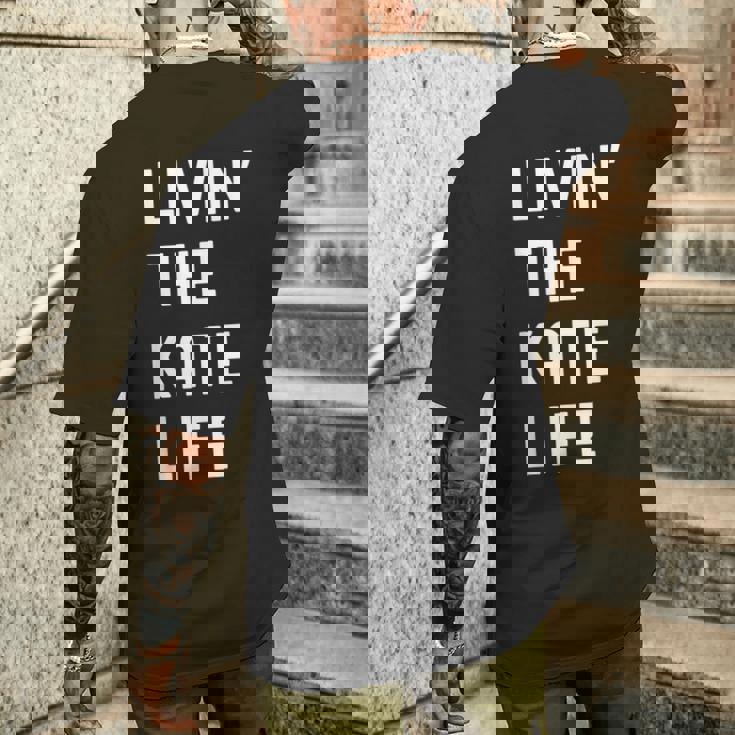 Kate の人生を生きている Kate メンズTシャツ バックプリント 彼への贈り物