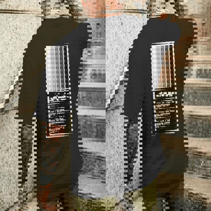 Kenko 写真用語「ラチチュード」［前面デザイン］ メンズTシャツ バックプリント 彼への贈り物