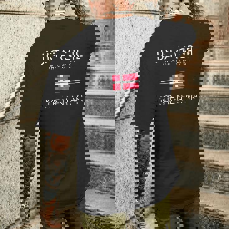 Kobenhavn デンマーク デンマーク コベンヘブン マーメイド メンズTシャツ バックプリント 彼への贈り物