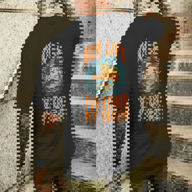 Koh Lipe I've Found My Beach Tropicalunset メンズTシャツ バックプリント 彼への贈り物