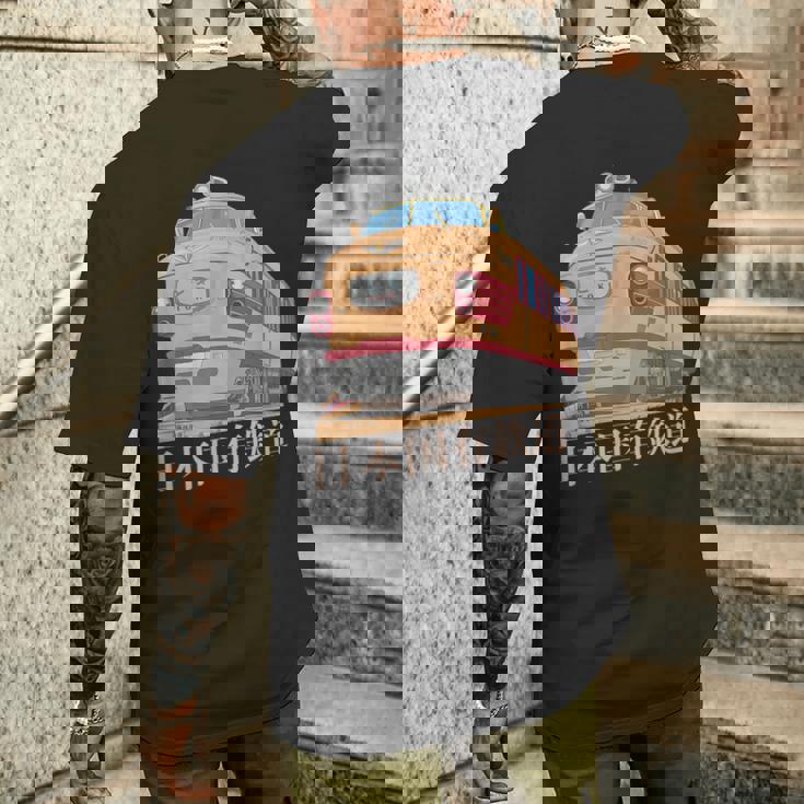 Kuha 181 1960年代 70年代 ヴィンテージ 日本のトキエクスプレス 電車 メンズTシャツ バックプリント 彼への贈り物