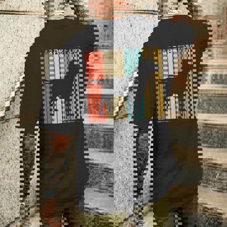 Labrador Retriever ラブラドール・レトリバー メンズTシャツ バックプリント 彼への贈り物