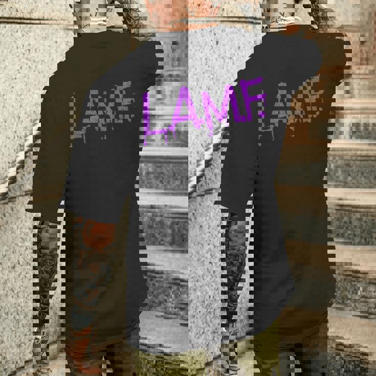 LAMF ラムパンクロックレトロデビーファンタイムサマーキャンプ メンズTシャツ バックプリント 彼への贈り物