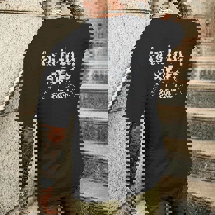 Last Day Ofchool Byechool Hello Pool メンズTシャツ バックプリント 彼への贈り物