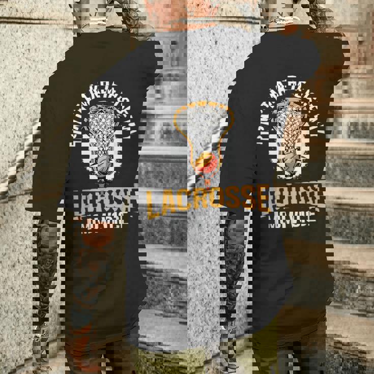 Lax ラクロスママ メンズTシャツ バックプリント 彼への贈り物