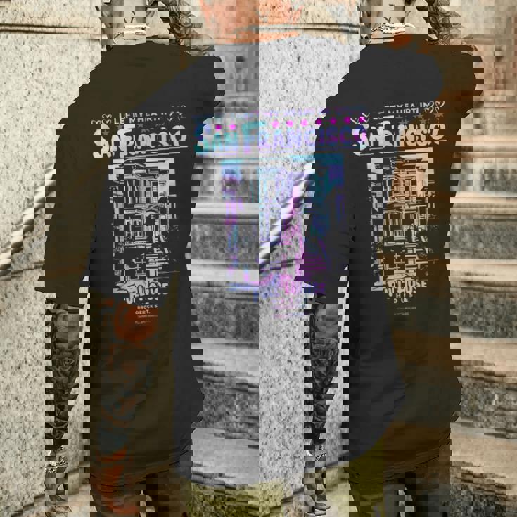 I Left My Heart Inan Francisco Full House メンズTシャツ バックプリント 彼への贈り物