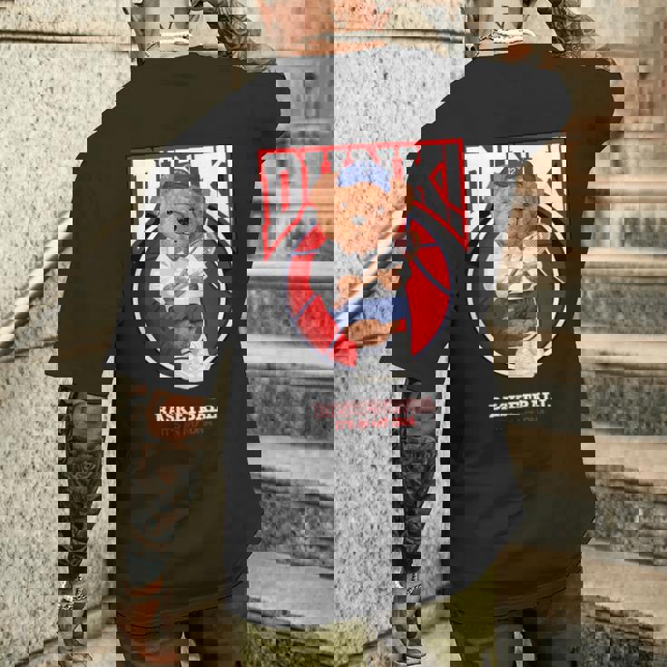 The Legend Teddy Bear Basketballlam Dunk Cool Basketball メンズTシャツ バックプリント 彼への贈り物